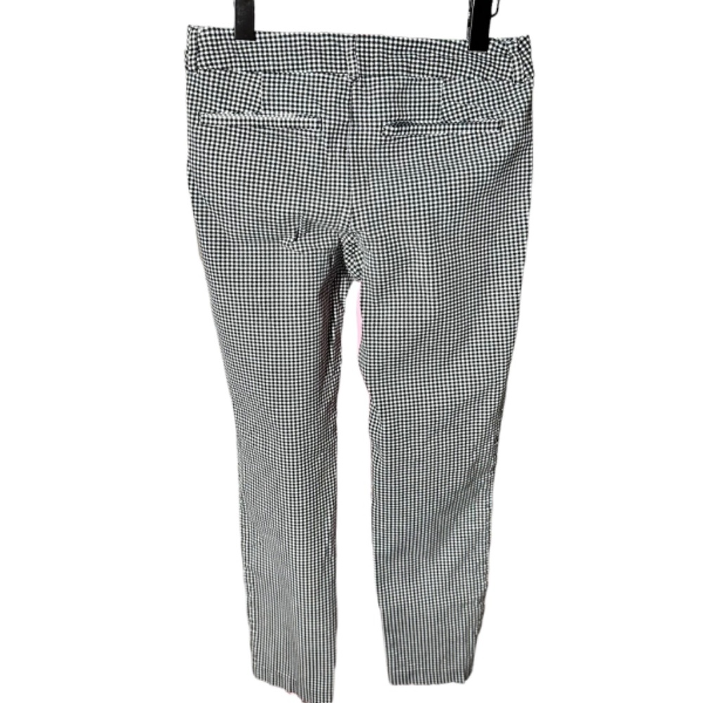 Women's | Old Navy | Black White Gingham Pixie Mid-Rise Pant - 6 Tall